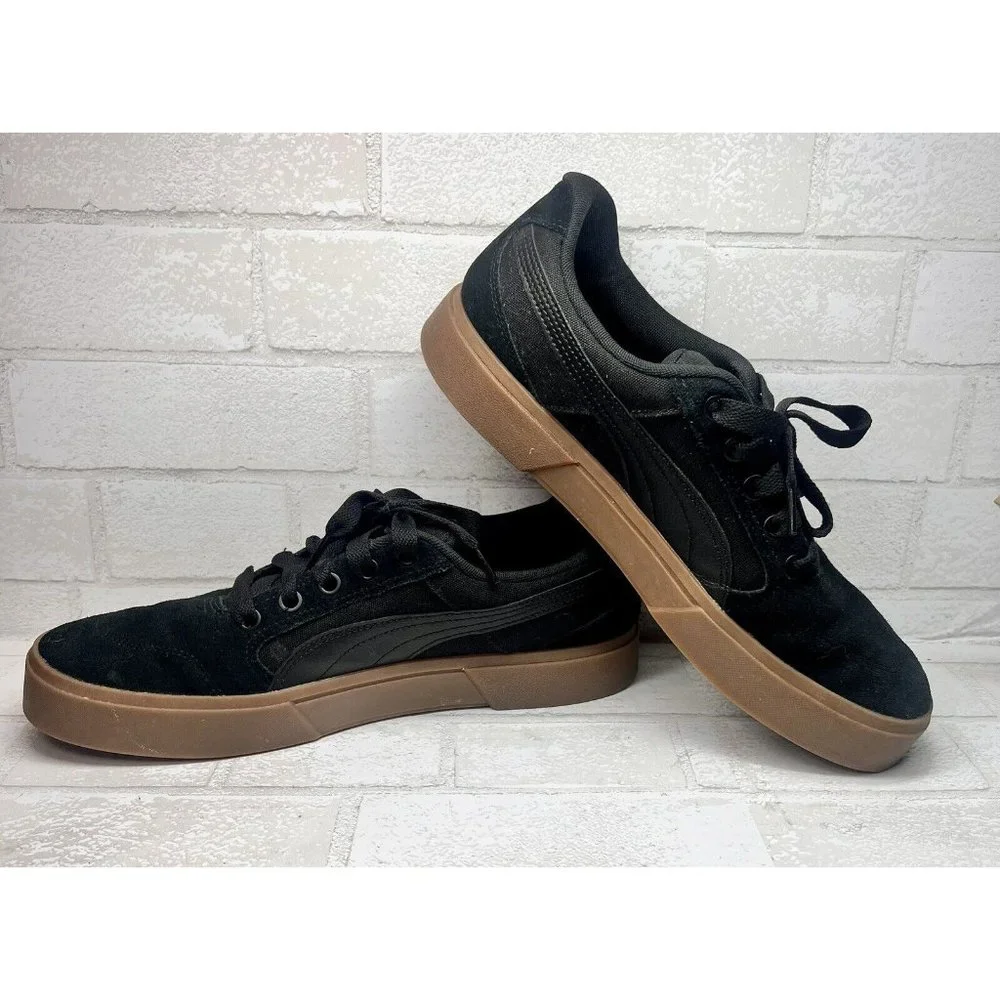 Puma CRey Lace Up  Mens Sz 12 Black Sneakers Casual Shoe 382880-05 - Picture 4 of 9